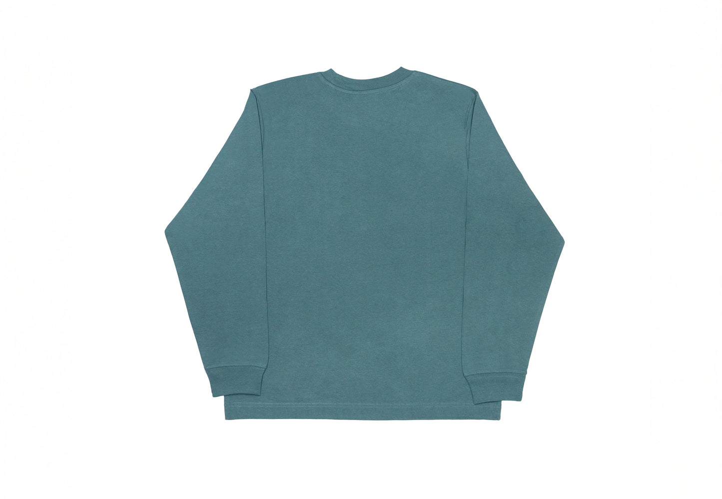 Oversized longsleeve glazed groen - unisex