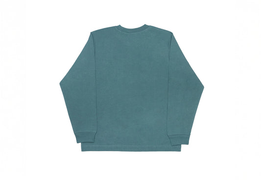 Oversized longsleeve glazed groen - unisex