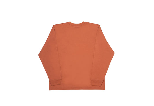 Oversized longsleeve heritage bruin - unisex