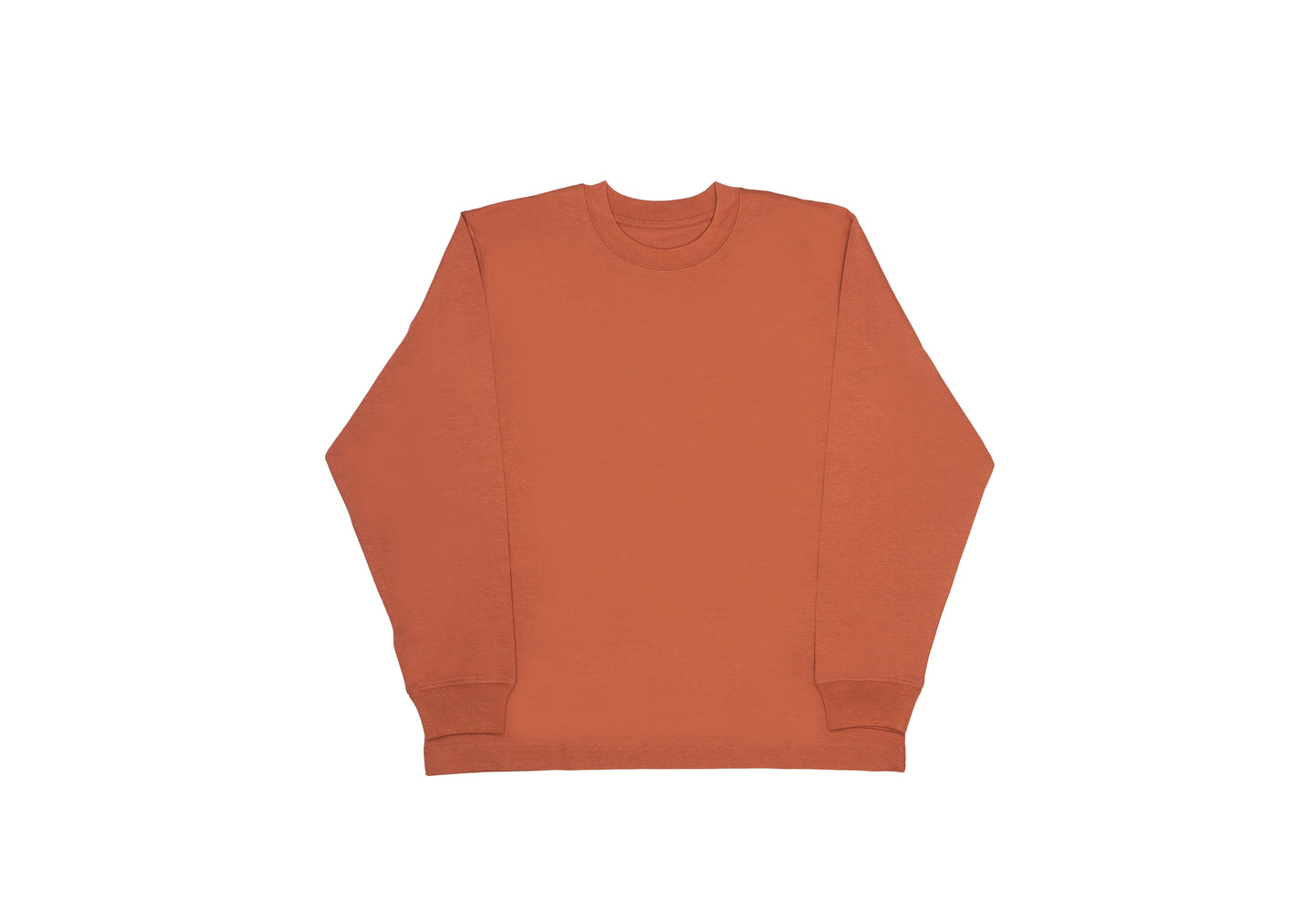 Oversized longsleeve heritage bruin - unisex