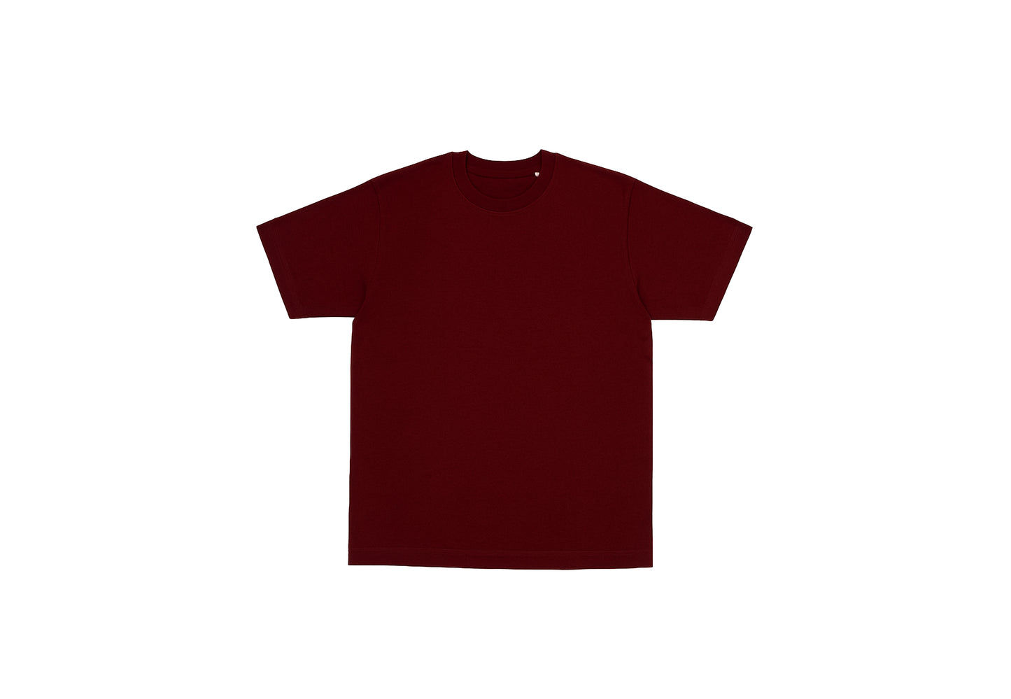 Oversized t-shirt bourgondisch rood - unisex
