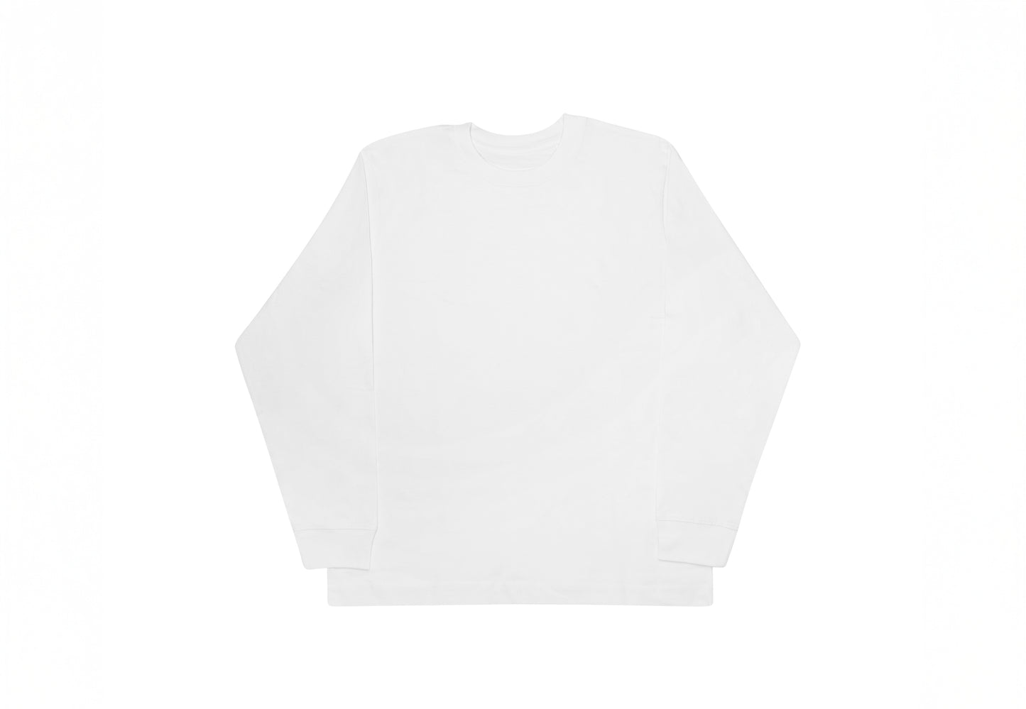 Oversized longsleeve wit - unisex